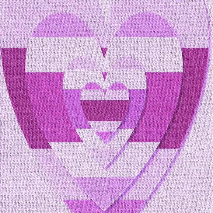 Patterned Blossom Pink Rug, pat3833pur