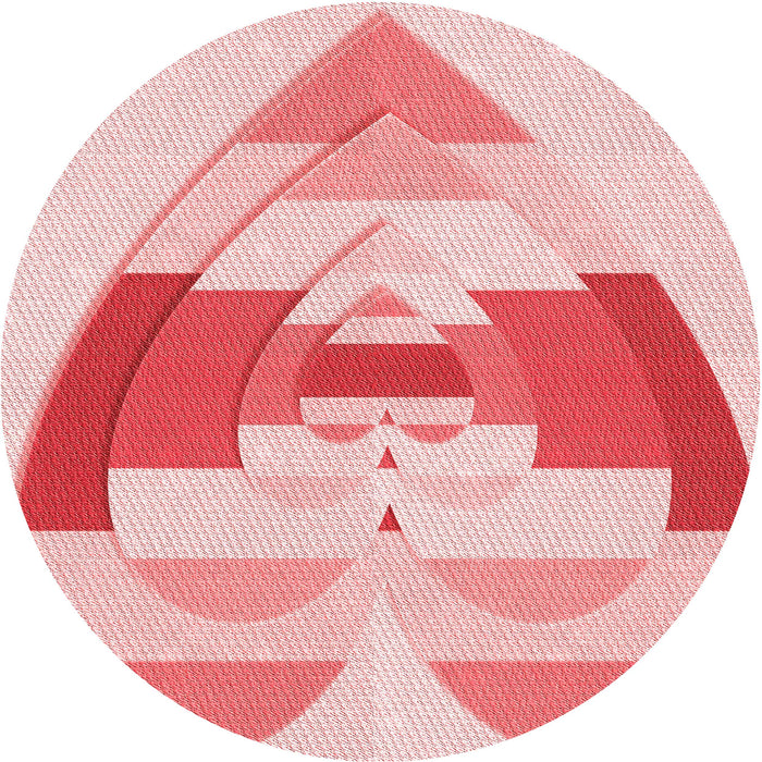 Square Machine Washable Transitional Pink Rug in a Living Room, wshpat3833rd