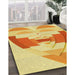 Machine Washable Transitional Neon Orange Rug in a Family Room, wshpat3833yw