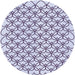 Square Patterned Lavender Blue Rug, pat3834blu