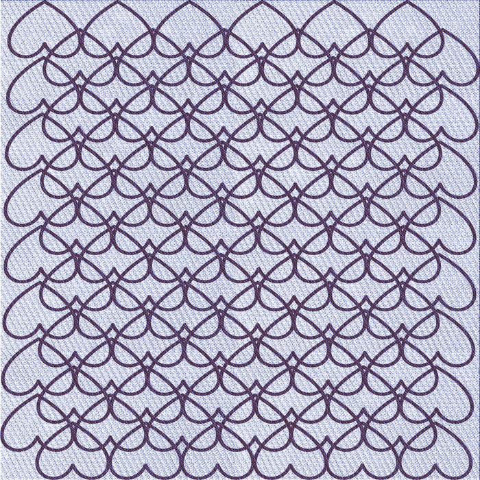 Round Patterned Lavender Blue Rug, pat3834blu