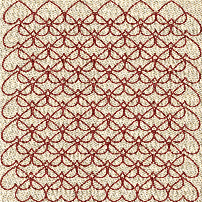 Round Patterned Vanilla Gold Rug, pat3834brn