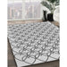 Patterned Platinum Gray Rug in Family Room, pat3834gry