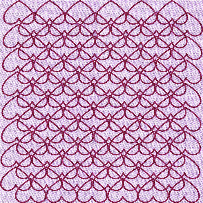 Round Patterned Magenta Pink Rug, pat3834pur