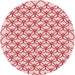 Square Patterned Red Rug, pat3834rd