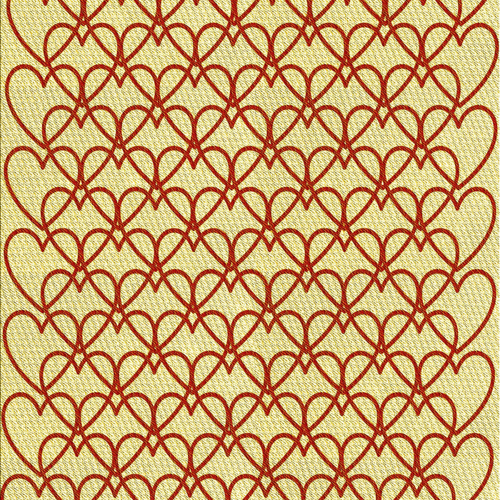 Patterned Orange Rug, pat3834yw