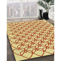 Patterned Orange Rug, pat3834yw