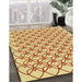 Patterned Orange Rug in Family Room, pat3834yw