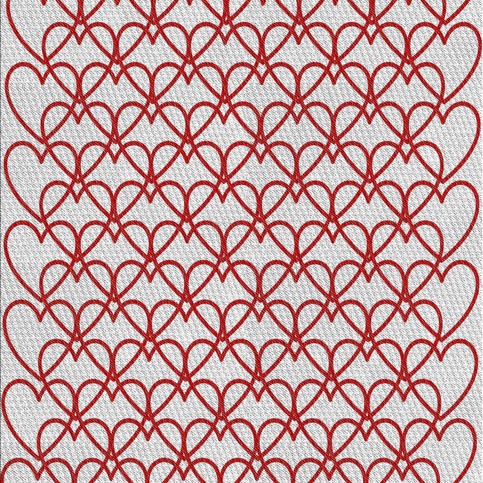 Patterned Cherry Red Novelty Rug, pat3834