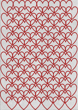 Machine Washable Transitional Cherry Red Rug, wshpat3834