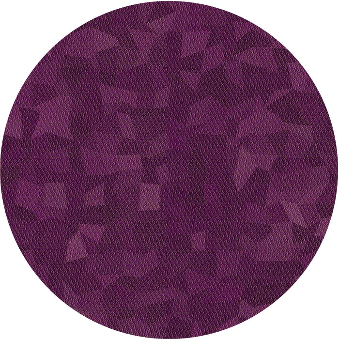 Square Patterned Dark Raspberry Purple Rug, pat3836brn