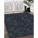 Patterned Night Blue Rug in Family Room, pat3836grn