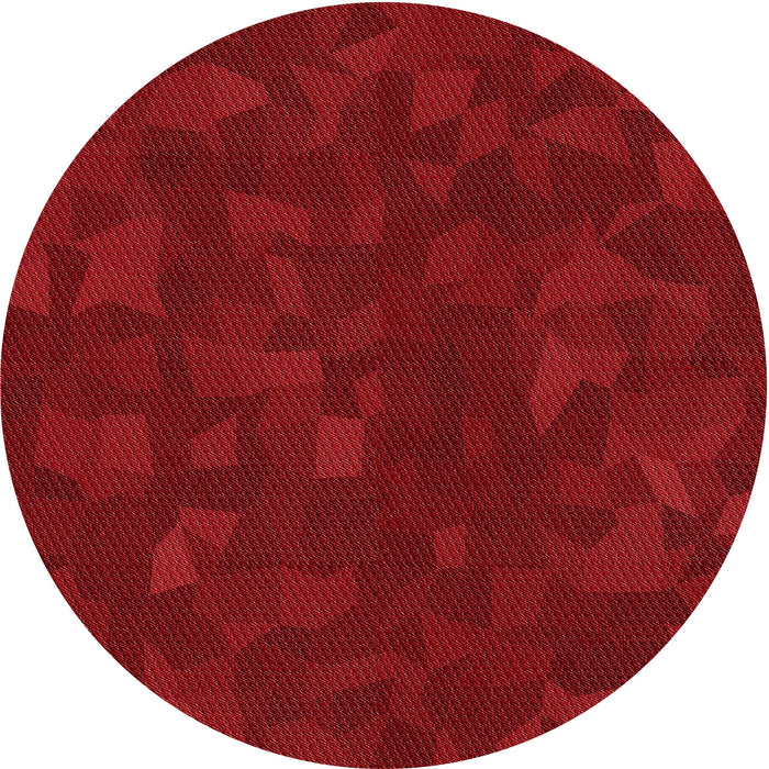 Square Machine Washable Transitional Crimson Red Rug in a Living Room, wshpat3836rd
