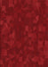 Patterned Crimson Red Rug, pat3836rd