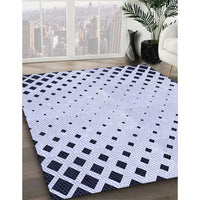 Patterned Lavender Blue Rug, pat3837blu