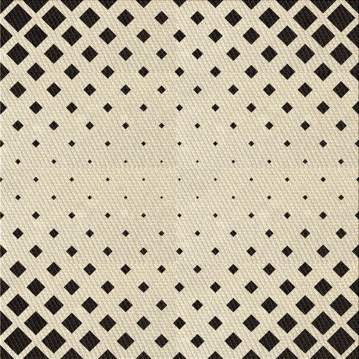 Round Patterned Moccasin Beige Rug, pat3837brn