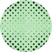 Square Patterned Mint Green Rug, pat3837grn