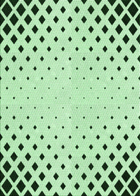 Machine Washable Transitional Mint Green Rug, wshpat3837grn