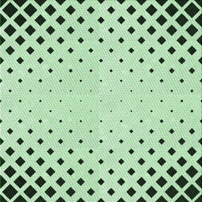 Round Patterned Mint Green Rug, pat3837grn