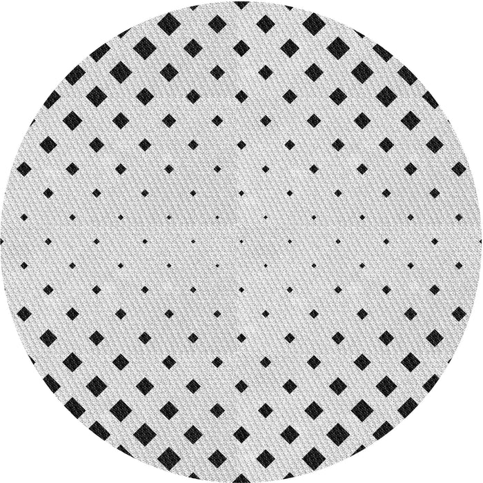 Square Patterned Gray Rug, pat3837gry