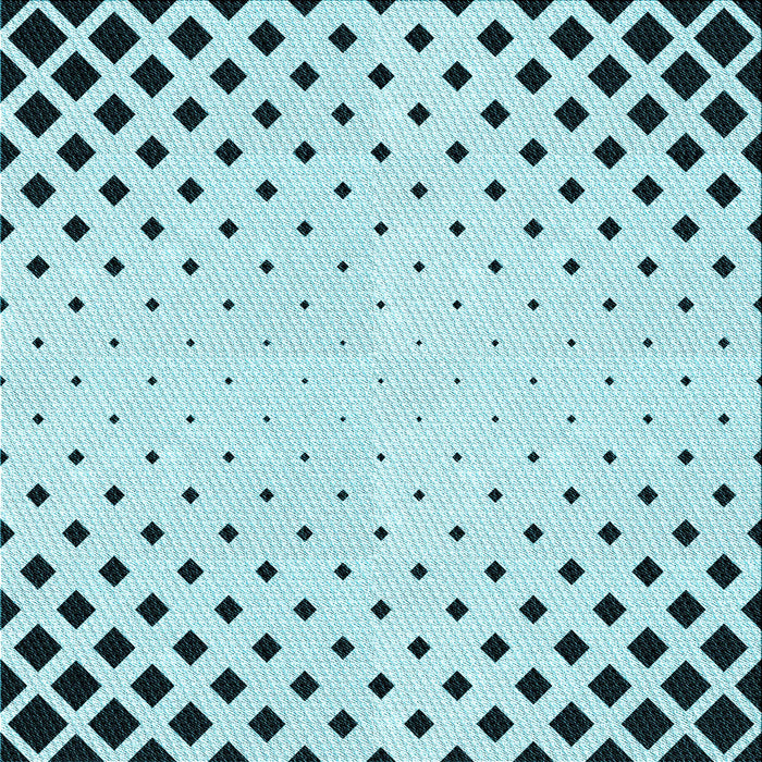 Round Patterned Seafoam Green Rug, pat3837lblu