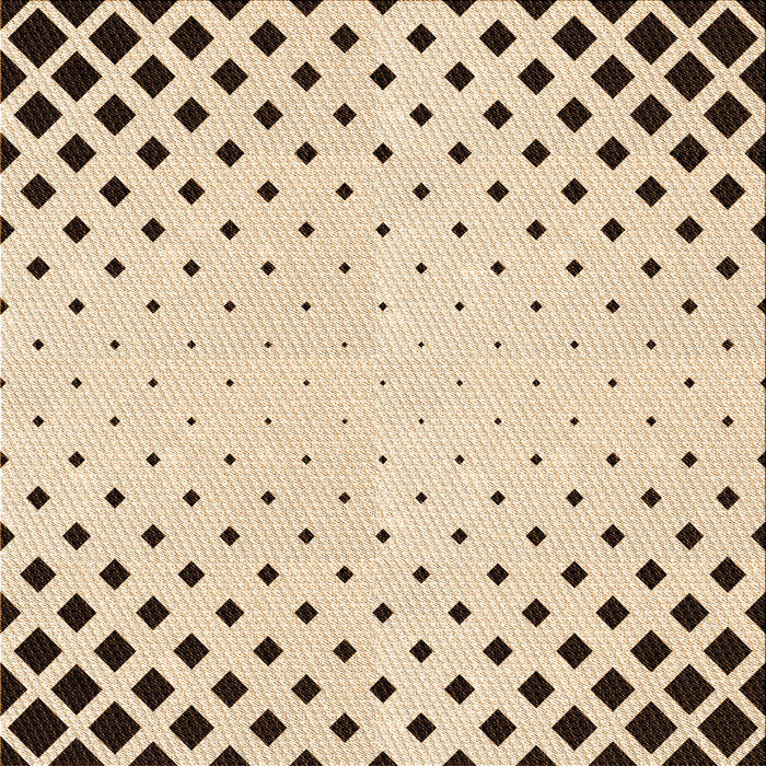 Round Patterned Copper Brown Rug, pat3837org