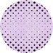 Square Patterned Lilac Purple Rug, pat3837pur