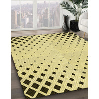 Patterned Sun Yellow Rug, pat3837yw