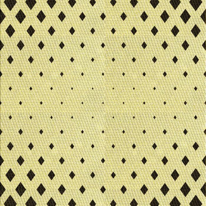 Machine Washable Transitional Sun Yellow Rug, wshpat3837yw