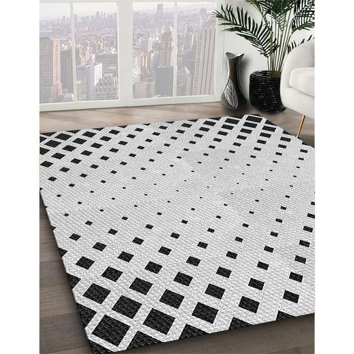 Patterned Off-White Novelty Rug in Family Room, pat3837