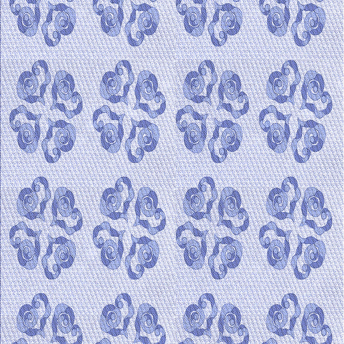 Patterned Lavender Blue Rug, pat3838blu