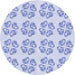 Square Patterned Lavender Blue Rug, pat3838blu