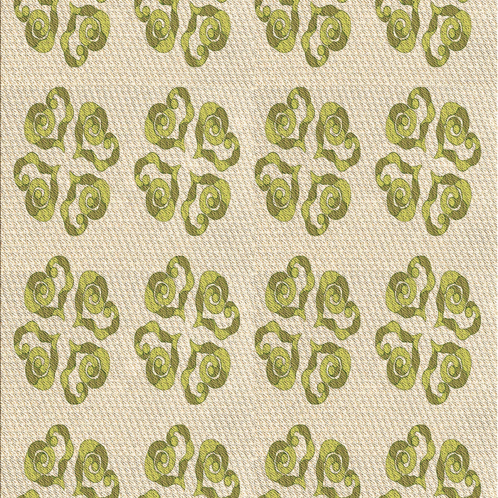 Patterned Golden Blonde Gold Rug, pat3838brn