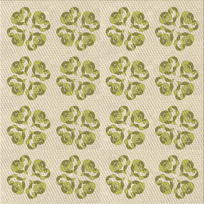 Round Machine Washable Transitional Golden Blonde Gold Rug, wshpat3838brn