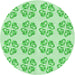 Square Patterned Green Rug, pat3838grn