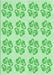 Patterned Green Rug, pat3838grn