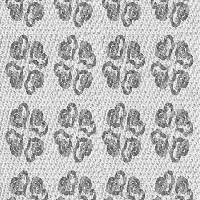 Patterned Platinum Gray Rug, pat3838gry