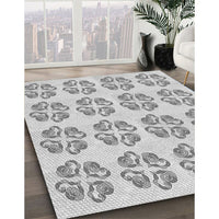 Patterned Platinum Gray Rug, pat3838gry