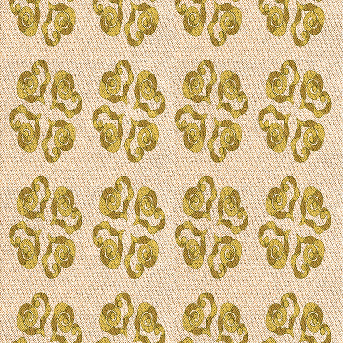 Patterned Golden Blonde Gold Rug, pat3838org