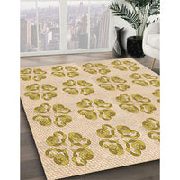 Patterned Golden Blonde Gold Rug, pat3838org