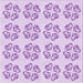 Round Machine Washable Transitional Purple Rug, wshpat3838pur