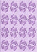 Machine Washable Transitional Purple Rug, wshpat3838pur