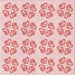 Round Patterned Light Red Pink Rug, pat3838rd