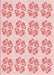 Patterned Light Red Pink Rug, pat3838rd