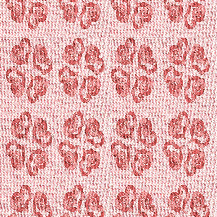 Machine Washable Transitional Light Red Pink Rug, wshpat3838rd