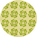 Square Patterned Green Rug, pat3838yw