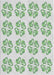 Patterned Green Novelty Rug, pat3838