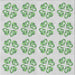 Square Patterned Green Novelty Rug, pat3838