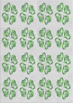 Machine Washable Transitional Green Rug, wshpat3838