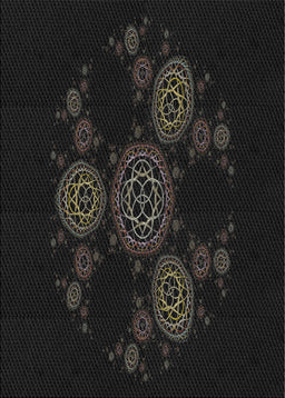 Patterned Gray Novelty Rug, pat383